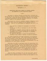 Regulations under which persons of Japanese ancestry are permitted to leave relocation centers