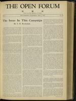 Open forum, vol. 2, no. 18 (May, 1925)