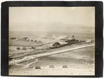 View of box factory plant, California