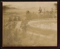 Panorama, Reflecting Pool and Gardens, Redlands, California (A)