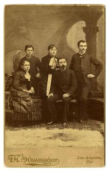 Mrs. Josefa R. (del Valle) Forster, Ignacio del Valle, Jr., Mrs. Ysabel (de Valle) Cram, Reginaldo F. del Valle, and Ulpiano F. del Valle