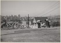 Street repairs, Potrero Hill, San Francisco