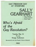 Gay Freedom Day at Stanford Sally Gearhart 