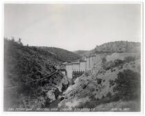 Don Pedro Dam, General View Looking Downstream August 14, 1922