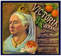 Victoria Brand oranges, Victoria Avenue Citrus Association, Riverside