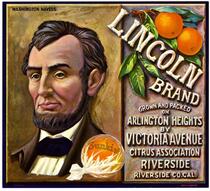 Lincoln Brand Washington navel oranges, Victoria Avenue Citrus Association, Riverside