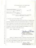 Notice of filing of petition for writ of certiorari, File no. 679, Fred Toyosaburo Korematsu vs. United States of America