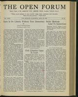 Open forum, vol. 23, no. 15 (April, 1946)