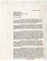 Letter to Walter Frank, Acting Chairman, American Civil Liberties Union, November 11, 1942