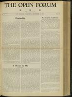Open forum, vol. 2, no. 52 (December, 1925)