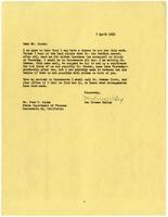 Letter from Don Greame Kelley to Fred W. Links, Assistant Director of the California State Dept. of Finance, 1953 April 7