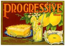Progressive Brand lemons, Corona Foothill Lemon Company, Corona