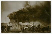 Engine Co. No. 27 fighting fire, Los Angeles