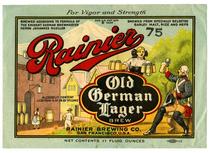 Rainier Old German lager, Rainier Brewing Co., San Francisco