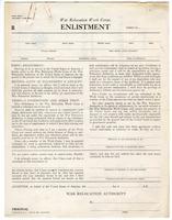 War Relocation Work Corps enlistment, Form WRA-1