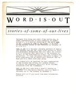 Word Is Out stories of some of our lives