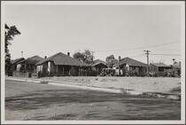 Looking west from Nevin Avenue along Palomares Street; poor Negro quarters; prickly pear