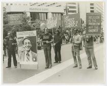 Gay Atheist League Contingent with Harvey Milk banner