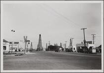 Oil wells on Beverly Boulevard, West Hollywood