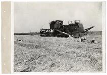 Agricultural machinery in a field 