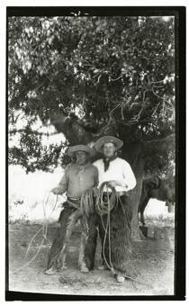 Portrait of Housto and Bayard Thayer, Rancho Santa Anita