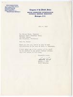 Letter from Robert K. Lamb, Staff Director, United States Congress, to Ernest Besig, Director, American Civil Liberties Union, July 7, 1942