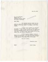 Letter from Ernest Besig, Director, American Civil Liberties Union of Northern California, to Fred Korematsu, July 22, 1942