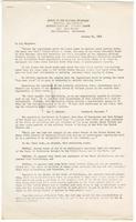 Memo from the Office of the National Secretary, National Headquarters, Japanese American Citizens' League to all chapters,  January 24, 1942