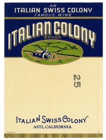 Italian Colony Brand, Italian Swiss Colony, Asti