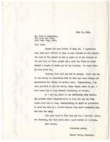 Letter from Ernest Besig, Director, American Civil Liberties Union of Northern California, to Fred Korematsu, July 21, 1944