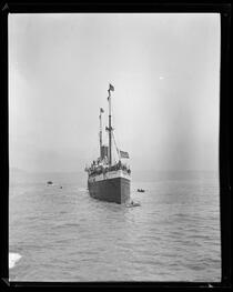 S.S. City of Puebla, transporting troops to Philippines, San Francisco Bay