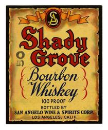 Shady Grove bourbon whiskey, San Angelo Wine & Spirits Corp., Los Angeles