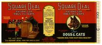 Square Deal Brand rations for dogs and cats, Pure Food Products Company, Los Angeles