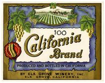 California Brand, Elk Grove Winery, Elk Grove