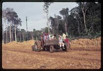 People on tractor