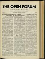 Open forum, vol. 17, no. 18 (May, 1940)