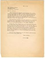 Letter from Lincoln Kanai to Josephine Duveneck, May 5, 1942