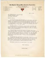 Letter from Lincoln Kanai, Executive Secretary, Japanese YMCA, to William Lawson, Administration, Tanforan Assembly Center, May 5, 1942