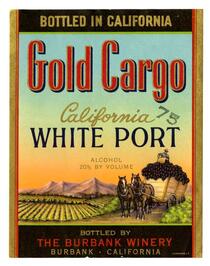 Gold Cargo California white port, The Burbank Winery, Burbank