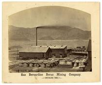 Crystalizing tanks, San Bernardino Borax Mining Company, 1880