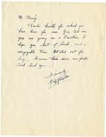 Letter from Fred Korematsu to Ernest Besig, Director, American Civil Liberties Union of Northern California, 1942