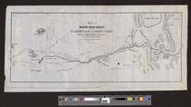 Map of wagon road route from Placerville to Carson valley