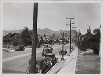 Looking north on La Brea Avenue from Sunset Boulevard