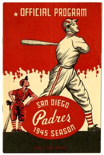 Official program, San Diego Padres, 1945 season