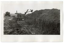 Tompson Bros. Contractors digging a trench, circa 1924  