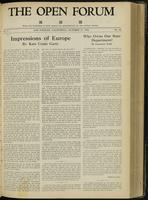 Open forum, vol. 2, no. 42 (October, 1925)