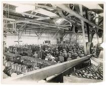 Workers canning peaches in San Jose, California 