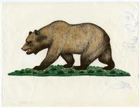 Color illustration of the California Bear Flag