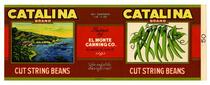 Catalina Brand cut string beans, El Monte Canning Co., El Monte