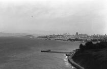 Skyline of San Francisco (possibly taken from Angel Island)